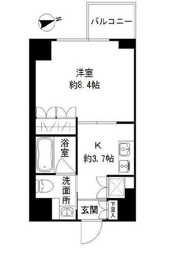 RODIA立川　412号室　間取り