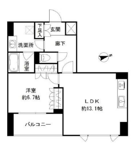 アーバンスタイル立川　902号室　間取り