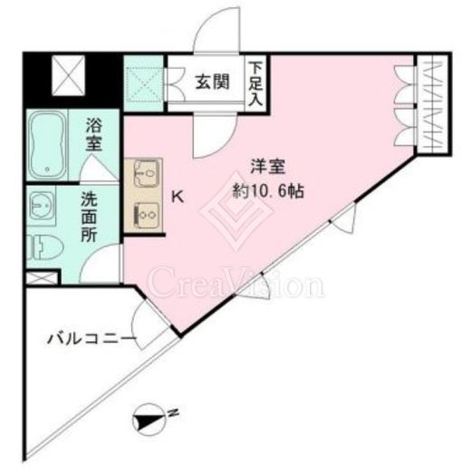 RODIA立川　305号室　間取り