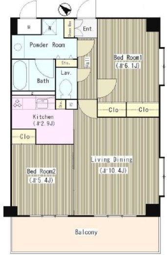 ベルフォーレ武蔵野　303号室　間取り