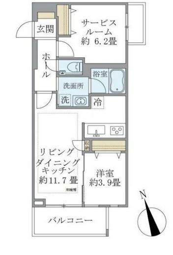 カールスルーエ吉祥寺　101号室　間取り