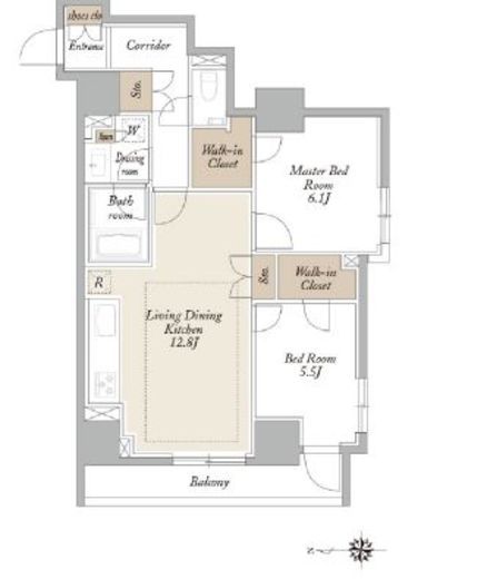 KDXレジデンス三鷹　303号室　間取り