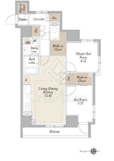 KDXレジデンス三鷹　803号室　間取り