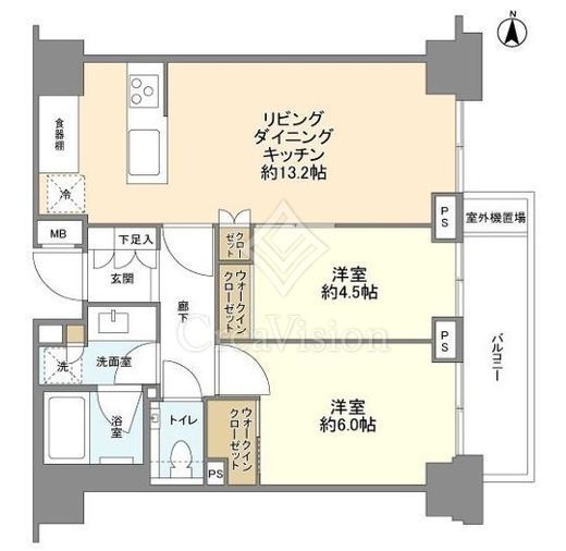 グランドメゾン三鷹フロントレジデンス　1005号室　間取り