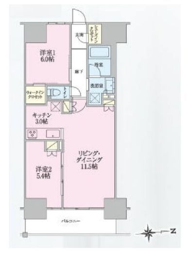 トラープランド翠命館　1104号室　間取り