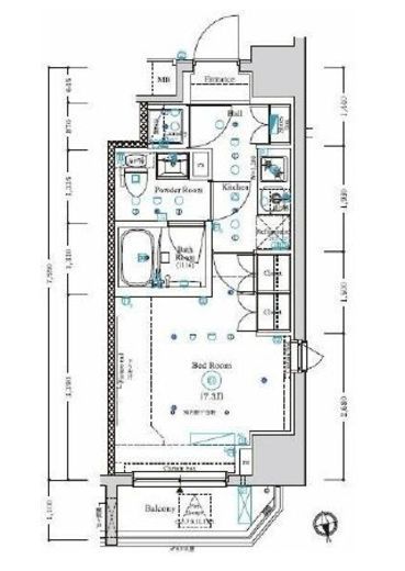 ARKMARK国分寺 (アークマーク国分寺)　1003号室　間取り