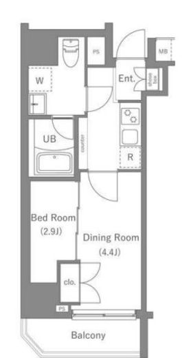 ARKMARK国分寺 (アークマーク国分寺)　904号室　間取り
