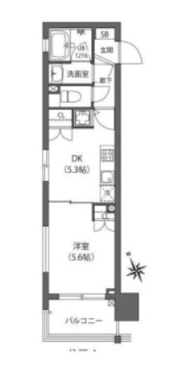 CROSS吉祥寺　201号室　間取り