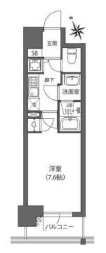 CROSS吉祥寺　305号室　間取り