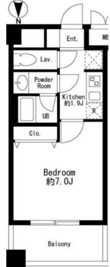 プライムアーバン武蔵小金井II　904号室　間取り