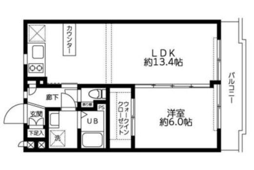 レジディア吉祥寺　110号室　間取り