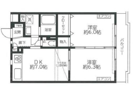 レジディア吉祥寺　205号室　間取り