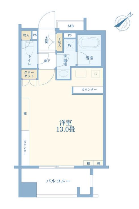 ファミールグラン銀座４丁目　702号室　間取り