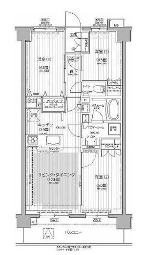 Nステージ東小金井　302号室　間取り