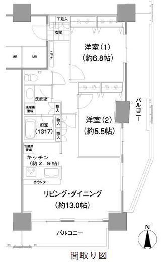 イストワール　604号室　間取り