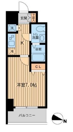 KDXレジデンス立川　1308号室　間取り