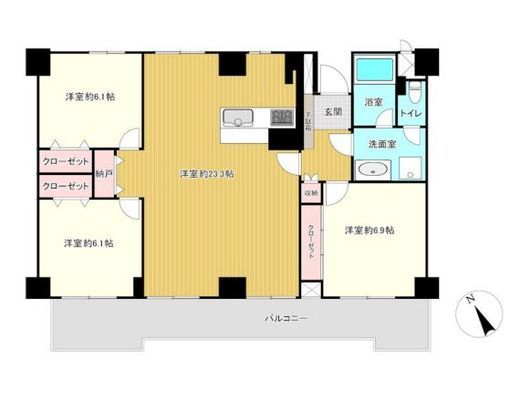ルネ吉祥寺　1101号室　間取り