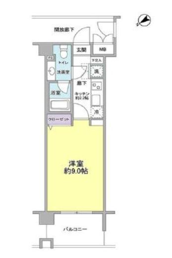 アルクス　103号室　間取り