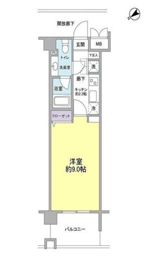 アルクス　105号室　間取り