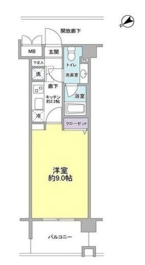アルクス　206号室　間取り