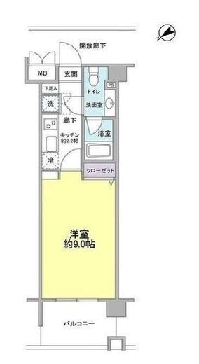 アルクス　402号室　間取り