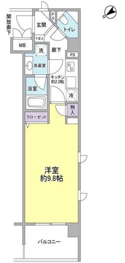 アルクス　510号室　間取り