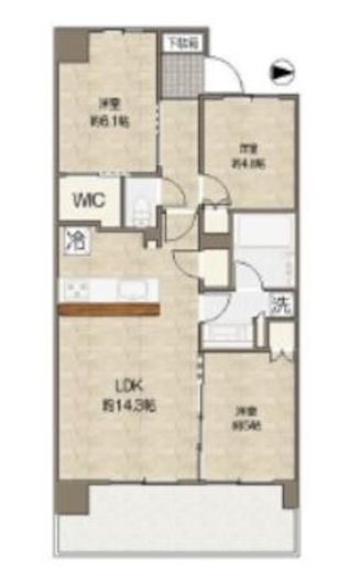 シティテラス吉祥寺南　N212号室　間取り