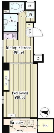 リメール三鷹　404号室　間取り