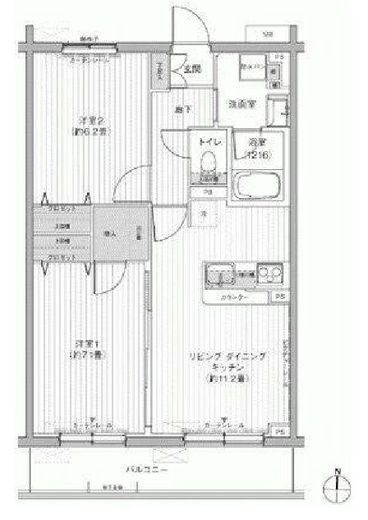 SYNCHRONICITY Musashino (シンクロニシティ武蔵野)　304号室　間取り