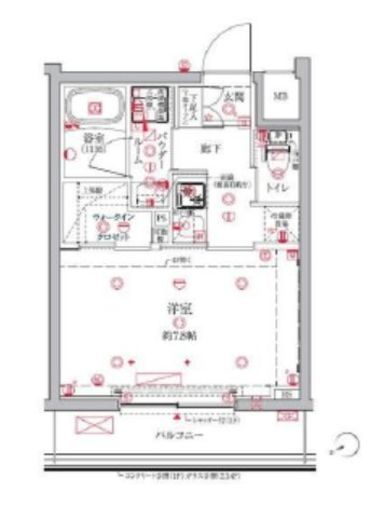 クレイシア三鷹　102号室　間取り