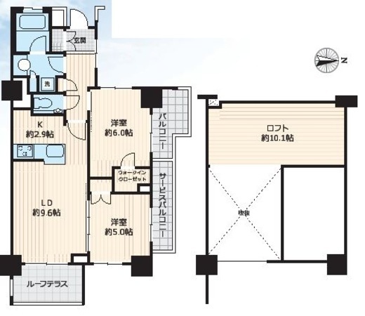 クリオ東小金井パークフロント　207号室　間取り