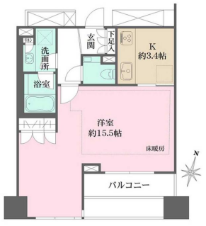 パークハウス平河町　502号室　間取り