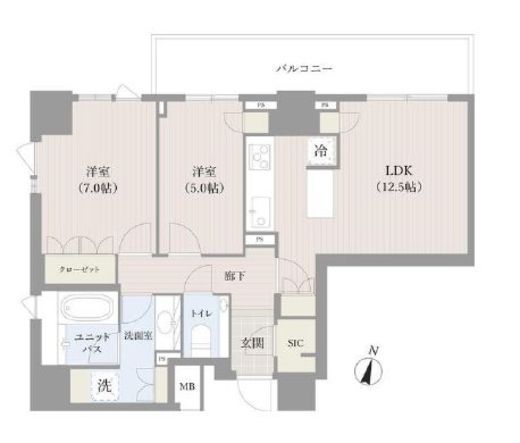 パークハウス平河町　1004号室　間取り