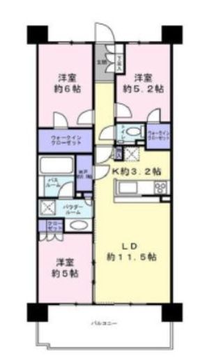 シティテラス国立　4F1号室　間取り