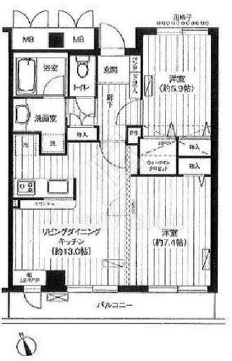 新御茶ノ水アーバントリニティ　1105号室　間取り