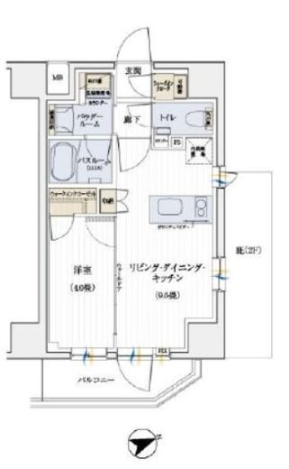 デュオステージ立川曙町　407号室　間取り