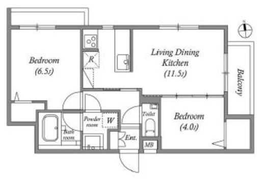 オーパスホームズ武蔵小金井　105号室　間取り