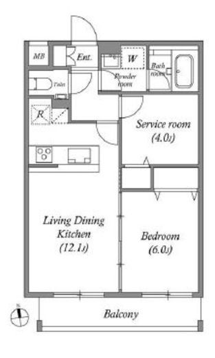 オーパスホームズ武蔵小金井　402号室　間取り