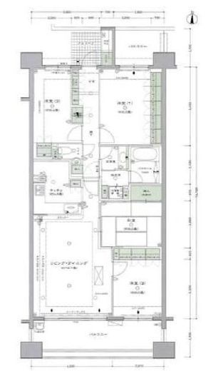 クリオレミントンヴィレッジ国立　704号室　間取り