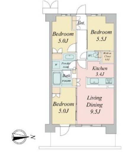 トラープランド蒼麗館　114号室　間取り