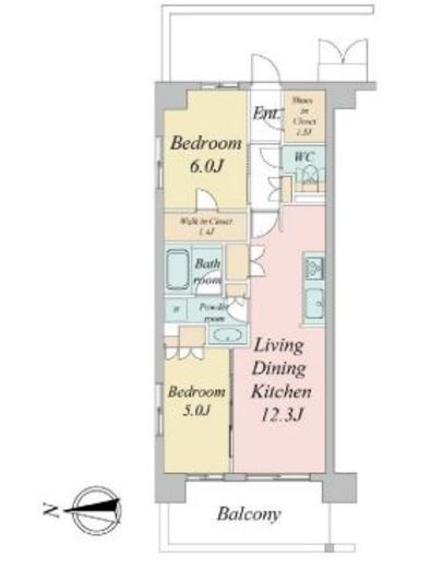 トラープランド蒼麗館　201号室　間取り