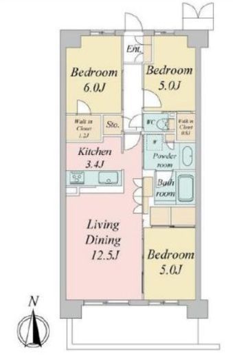 トラープランド蒼麗館　206号室　間取り