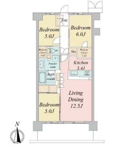 トラープランド蒼麗館　208号室　間取り