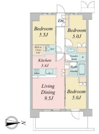 トラープランド蒼麗館　314号室　間取り