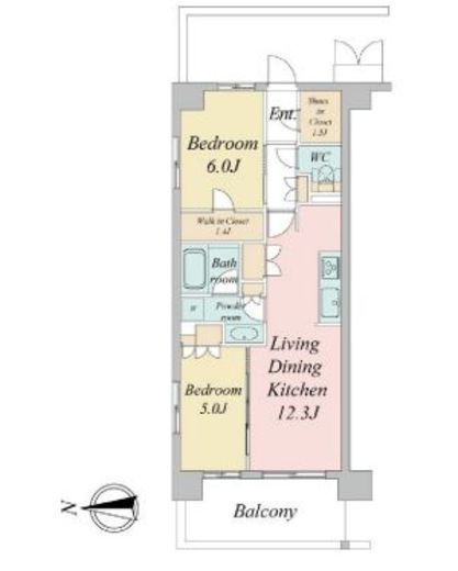 トラープランド蒼麗館　401号室　間取り