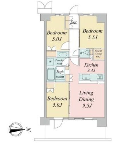 トラープランド蒼麗館　415号室　間取り