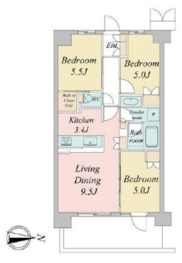 トラープランド蒼麗館　512号室　間取り