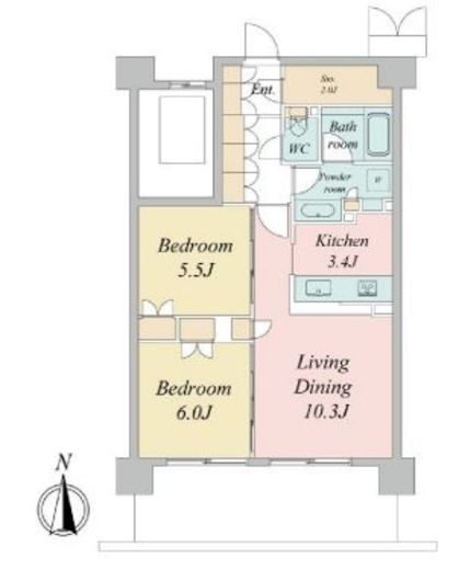 トラープランド蒼麗館　609号室　間取り
