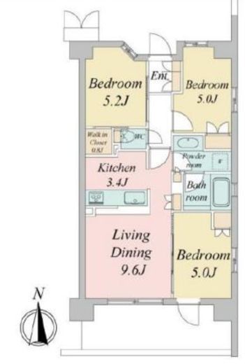 トラープランド蒼麗館　709号室　間取り