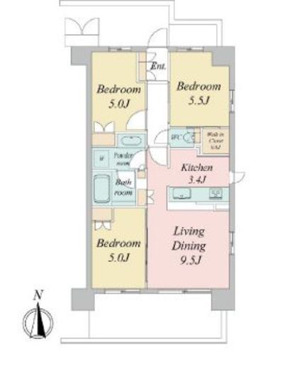 トラープランド蒼麗館　413号室　間取り